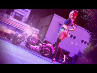 3d mmd dance - porn hentai dance anime biker chan.